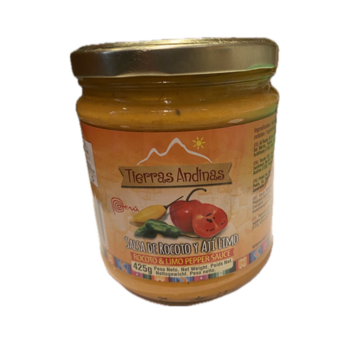 Tierras Andinas Salsa de Rocoto y aji Limo  425g