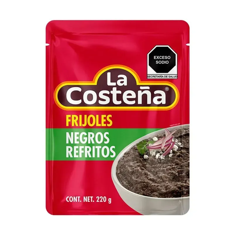 Frijoles Refritos  Negros 220G  LA COSTEÑA