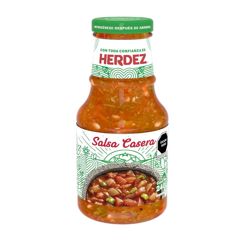 Salsa casera Herdez 240g Rote Chilisoße Salsa casera Herdez 240g Rote Chilisoße