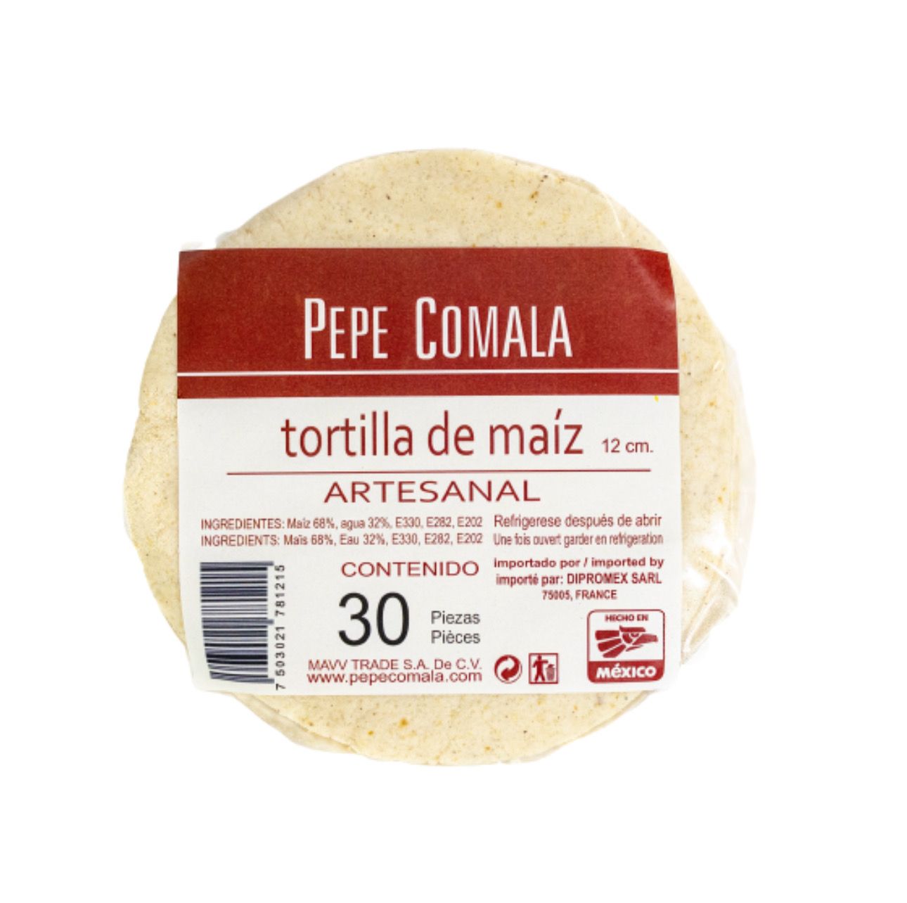 Tortillas pepe comala 15cm