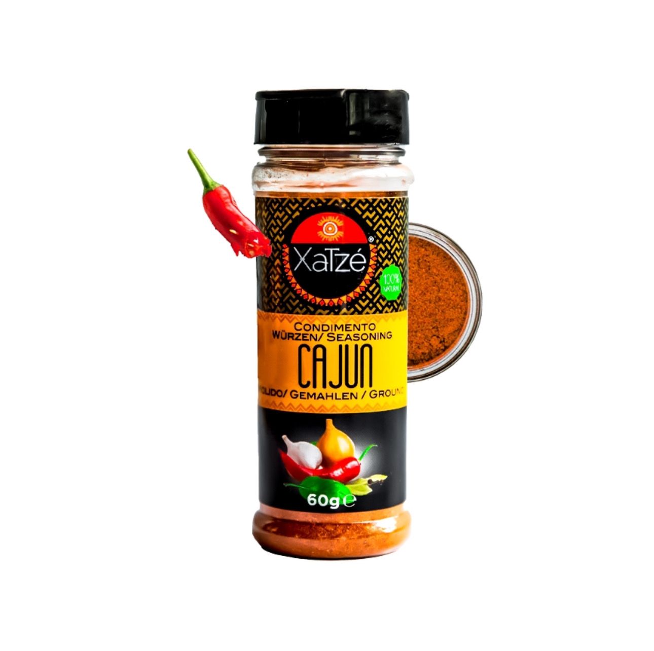 Chile Cajun molido 50gr Xatze