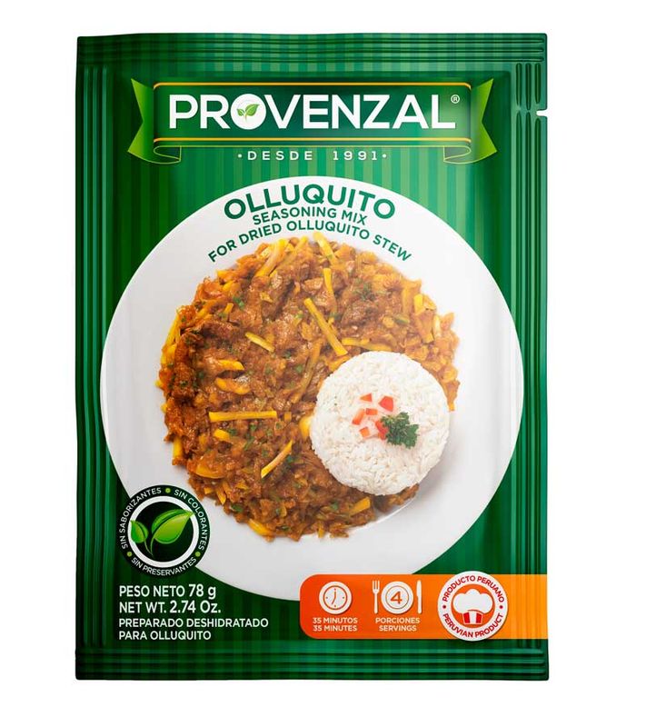 Base PROVENZAL para Olluquito 78g. Gewürzmischung für Olluquito 78 g. Base PROVENZAL para Olluquito 78g. Gewürzmischung für Olluquito 78 g.