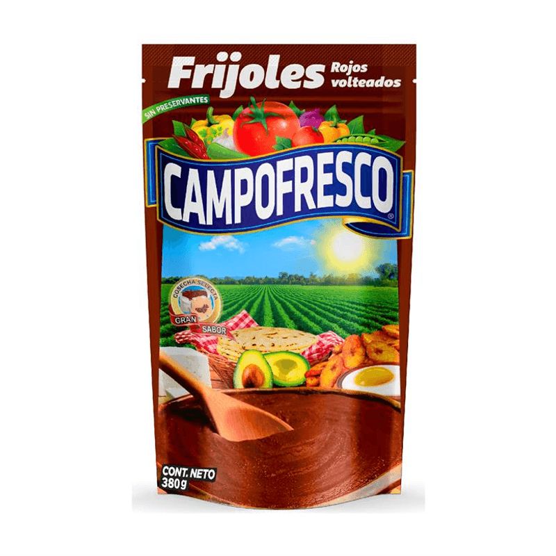 Frijoles Rojos Molidos Volteados Campofresco 380g Frijoles Rojos Molidos Volteados Campofresco 380g