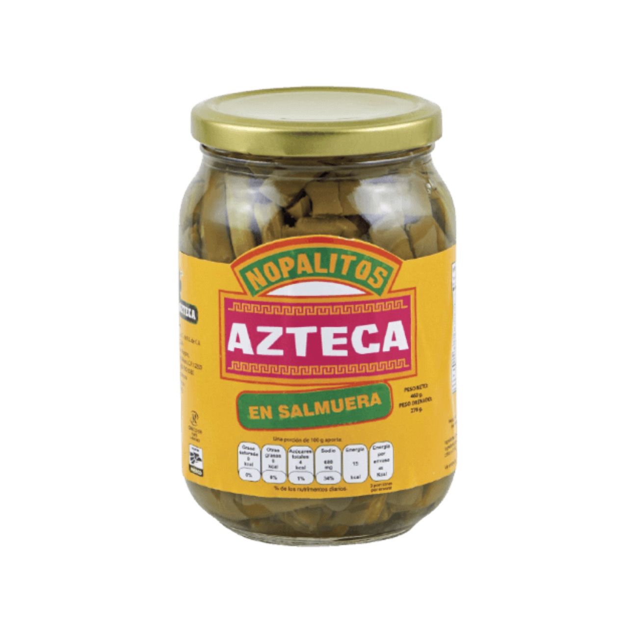 Tiras de hojas de Cactus  AZTECA 460G