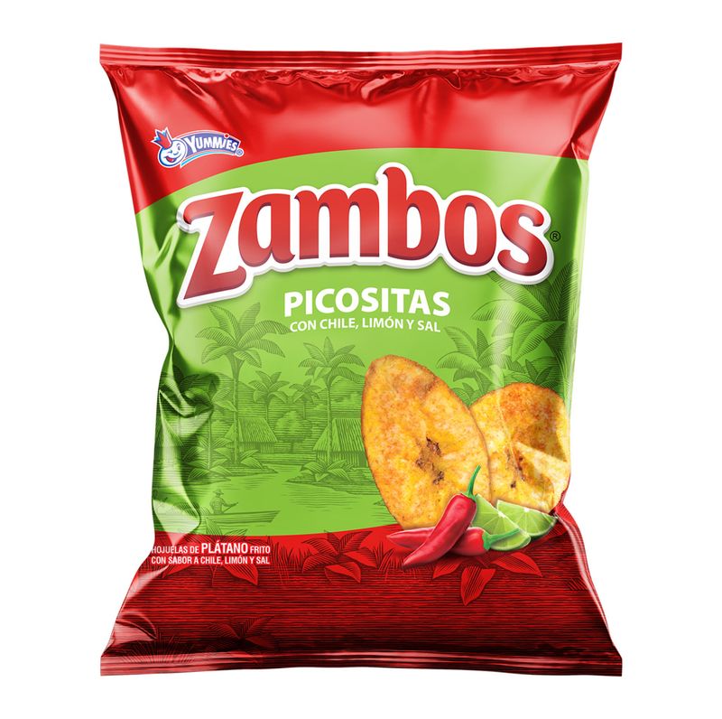 Zambos Picositos 105g . Chile-Bananen und Zitrone Zambos Picositos 105g . Chile-Bananen und Zitrone