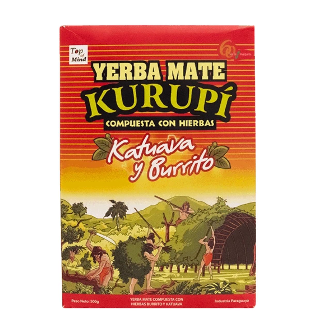 Kurupi Kuatava y burrito  -Yerba Mate Tee aus Paraguay 500g