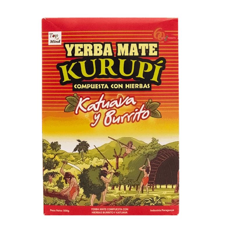 Kurupi Kuatava y burrito -Yerba Mate Tee aus Paraguay 500g Kurupi Kuatava y burrito -Yerba Mate Tee aus Paraguay 500g