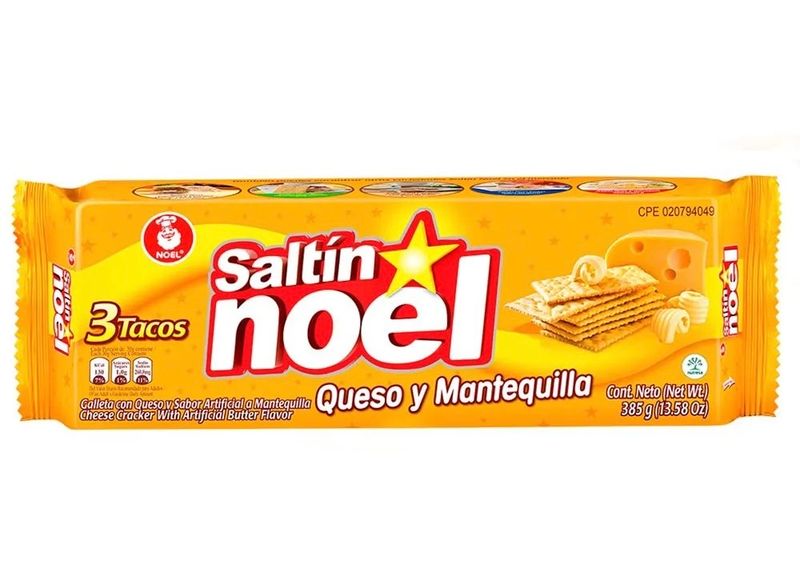SALTIN NOEL Queso 385g Salzcracker mit Käse aus Kolumbien 385g SALTIN NOEL Queso 385g Salzcracker mit Käse aus Kolumbien 385g