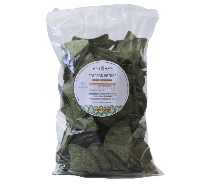 Totopos Verdes Original 400 g Tortilla Chips (Totopos) Maiz Maya Totopos Verdes Original 400 g Tortilla Chips (Totopos) Maiz Maya
