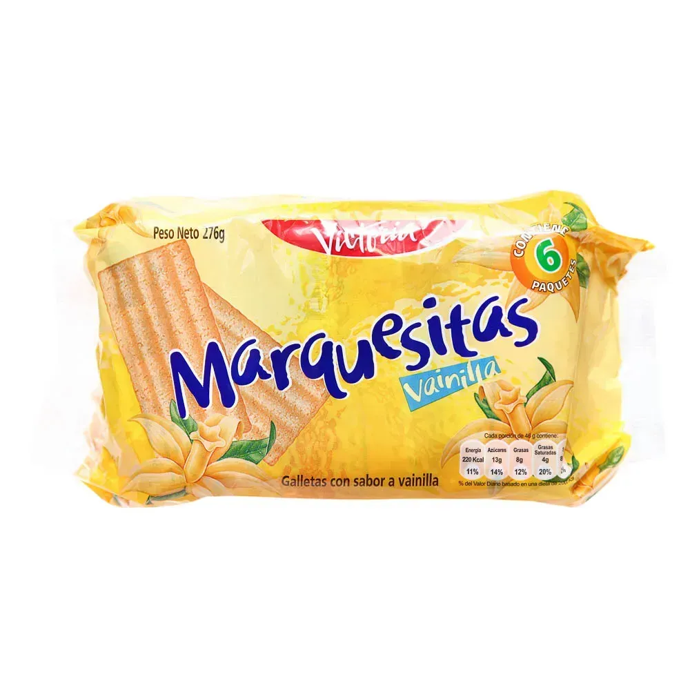 Galletas Marquesita Vainilla 252g
6 Pack Keks aus Peru