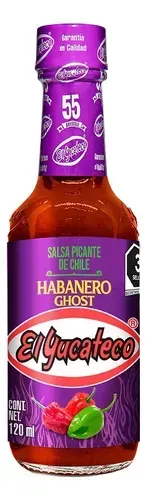 Salsa Habanero Ghost El Yucateco 120 ml.