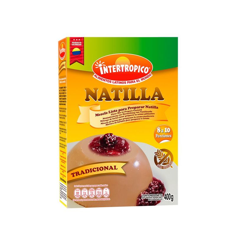Natilla Tradicional Mezcla lista 400g Intertropico