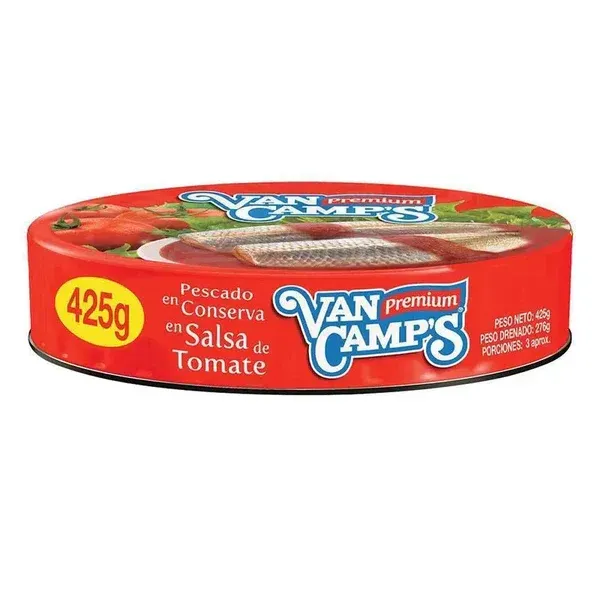 Sardina Caballa Oval en salsa de tomate 425g van camps Sardina Caballa Oval en salsa de tomate 425g van camps