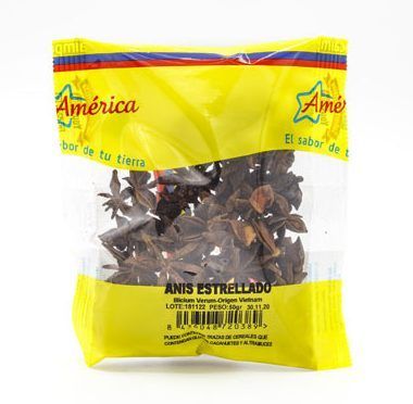 Anis estrellado 30g America Anis estrellado 30g America