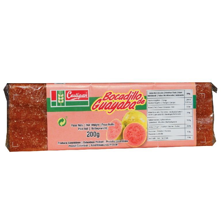 Bocadillo lonja 200g Castipan  Guavenpasten aus Kolumbien 200g