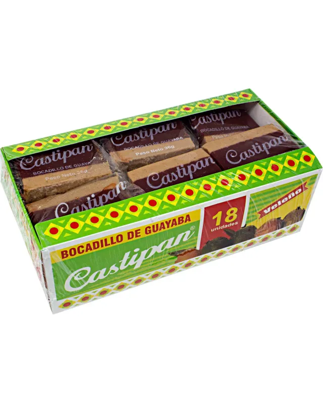 Bocadillo Veleño (Guava Paste Snack) X18 Castipan Bocadillo Veleño (Guava Paste Snack) X18 Castipan