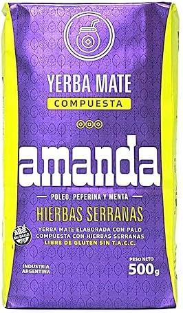 Yerba Mate Hierbas Serranas Amanda 500 g