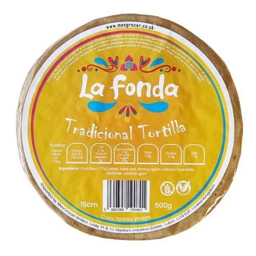 Gelbe Mais tortillas La Fonda Tradicional 500gr