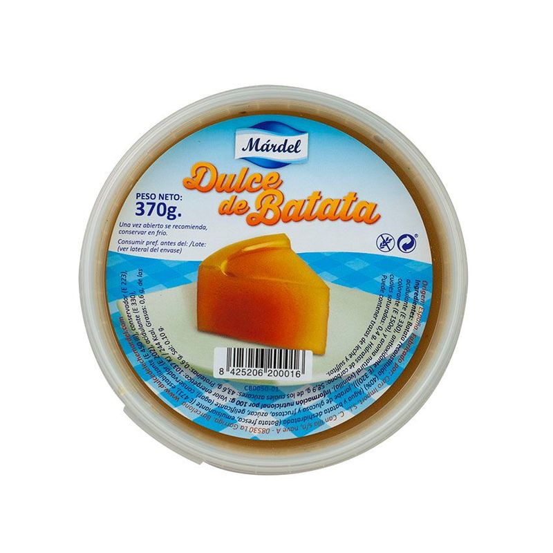 dulce de batata mardel 370g dulce de batata mardel 370g
