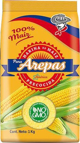 Harina de maiz amarilla America 1kg