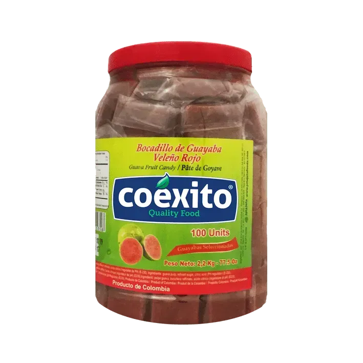 Dulce de guayaba Coexito Bote de 50 Unid. Bocadillo Guavenpasten bonbons 50 Stück Dose Dulce de guayaba Coexito Bote de 50 Unid. Bocadillo Guavenpasten bonbons 50 Stück Dose