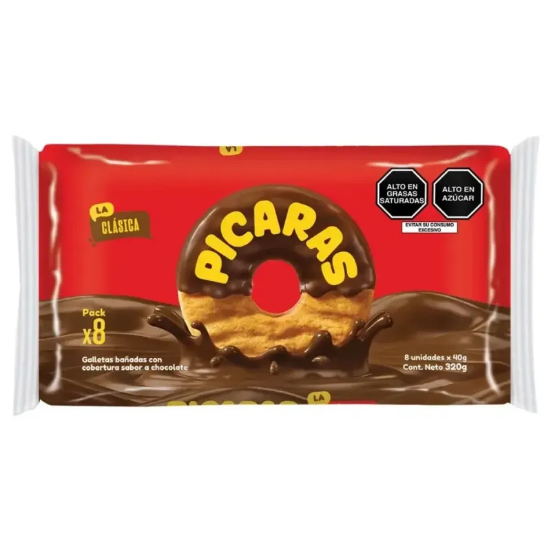 Galletas Picaras pack x8 304 gr Galletas Picaras pack x8 304 gr
