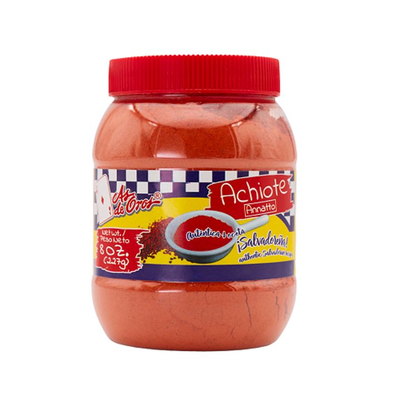 Achiote Annatto en polvo  227g. Achiote Pulver 227g As de Oro