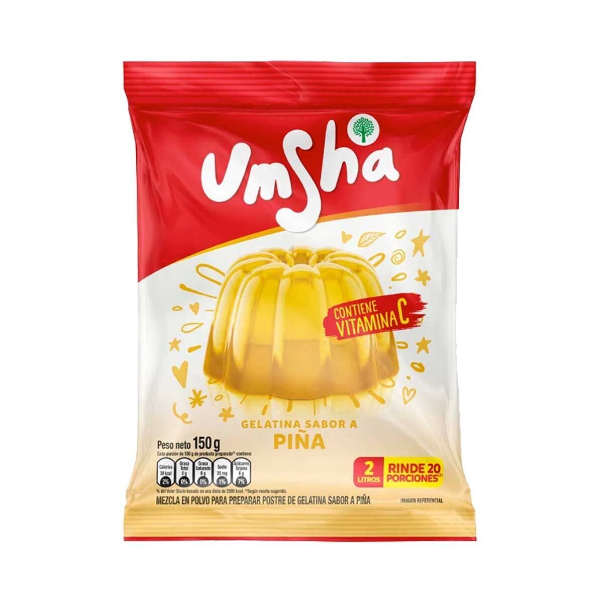 Gelatina UMSHA Piña   Wackelpudding Ananas