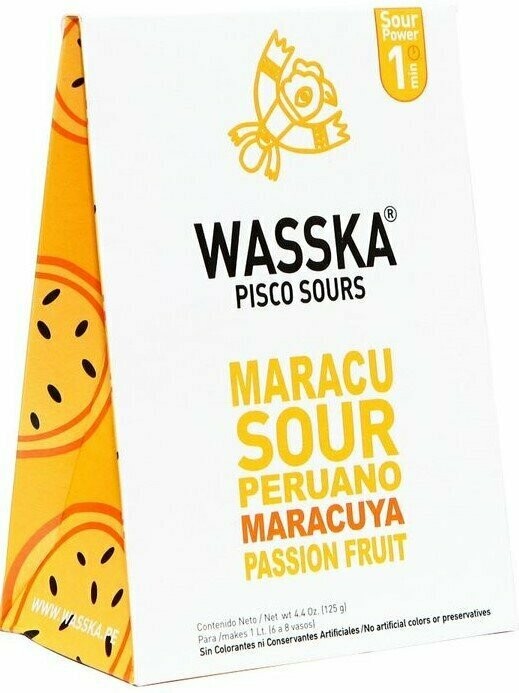 Wasska Pisco sour maracuya125 g Mischung für Zubereitung von Pisco Sour maracuya