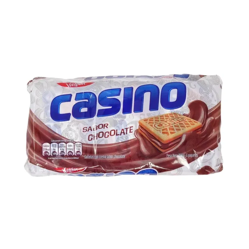 Paquete por 6 unid. Galletas Casino chocolate  6 Pack Keks Schokolade  aus Peru