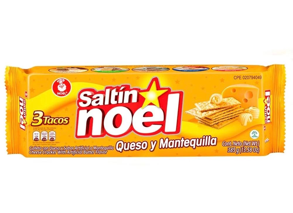 SALTIN NOEL Queso 385g Salzcracker mit Käse aus Kolumbien 385g SALTIN NOEL Queso 385g Salzcracker mit Käse aus Kolumbien 385g