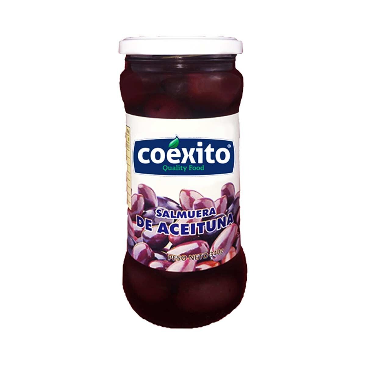 Aceituna de Botija Salmuere de Aceituna 340g Schwarze  Olive aus Peru 340g - Coexito