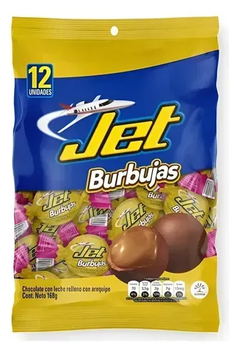 Chocolate burbujas jet 12unid 141g colombia Chocolate burbujas jet 12unid 141g colombia