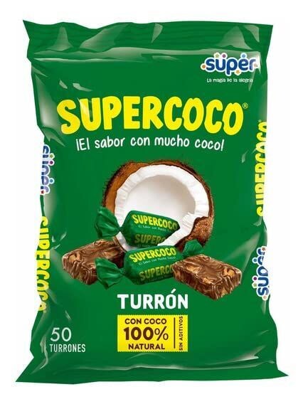 Supercoco | Turron Lutscher mit Kokosgeschmack aus Kolumbien Supercoco | Turron Lutscher mit Kokosgeschmack aus Kolumbien