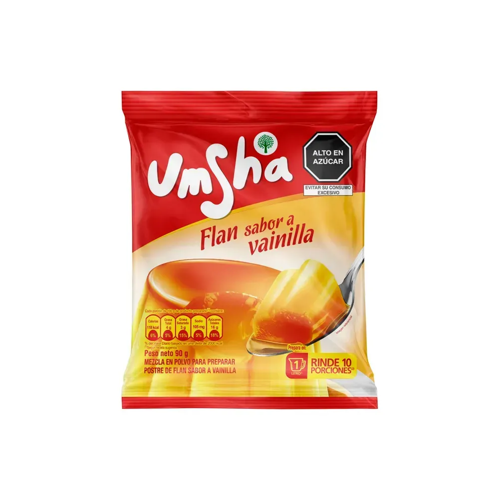 Umsha Flan de Vainilla 90g Umsha Flan de Vainilla 90g
