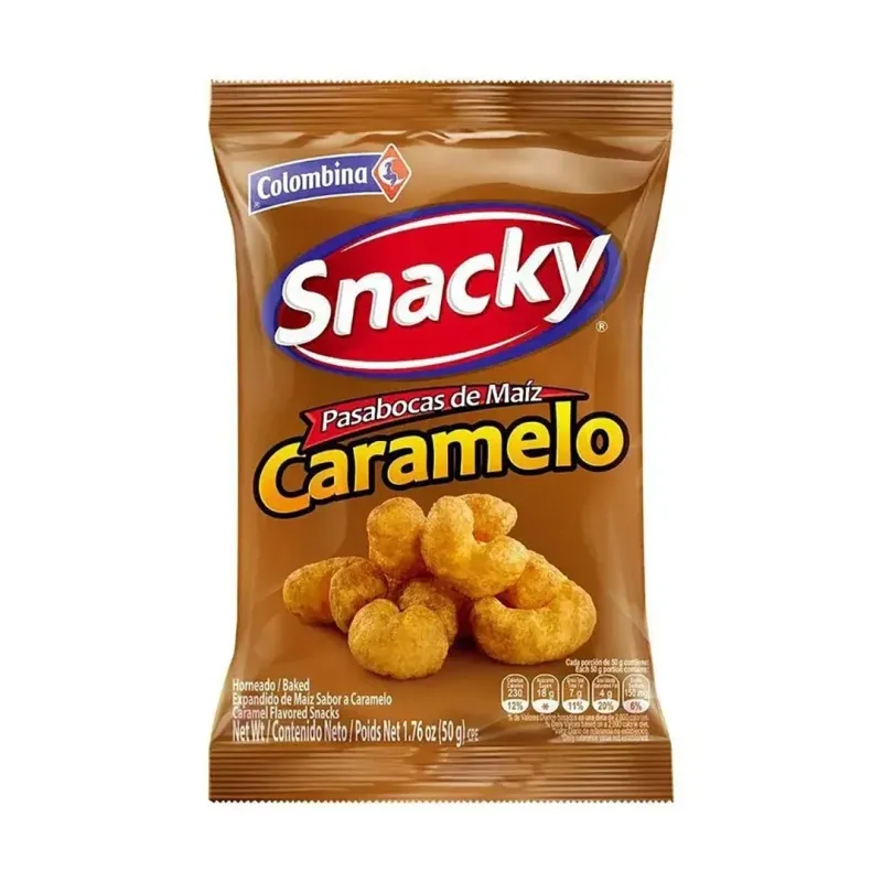 SNACKY CARAMELO HORNEADO 50g - Colombina SNACKY CARAMELO HORNEADO 50g - Colombina