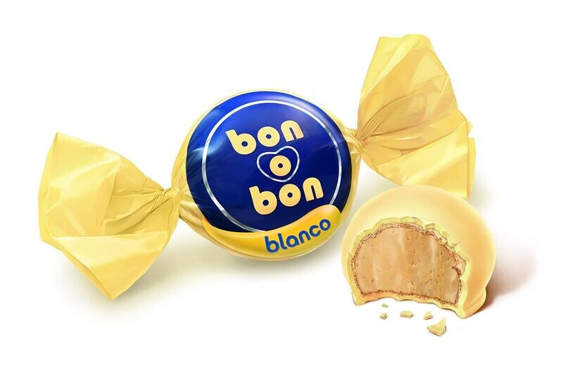 Bombones Bon o Bon Blanco . UNIDAD  Pralinen mit Erdnuss-Creme Füllung  270g