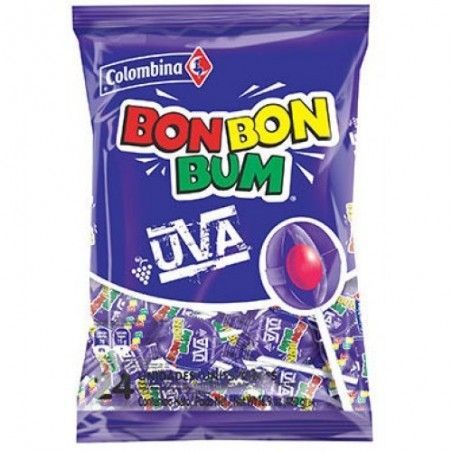 Bon Bon Bum de Uva 24 Unid. Bon Bon Bum de Uva 24 Unid.