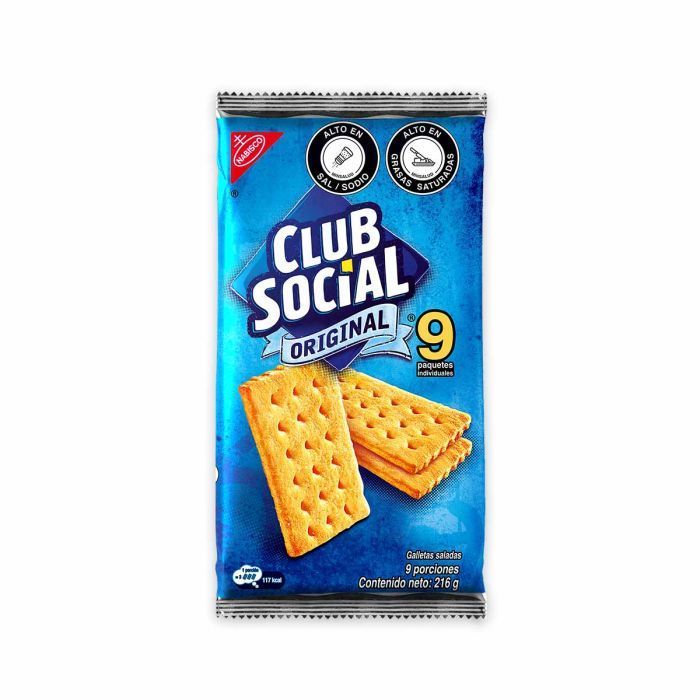 Galletas Club Social Original x 24gr x 9 Unidades