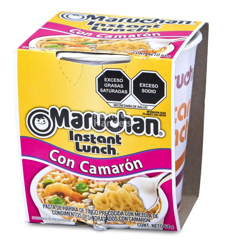 Sopa instantánea Maruchan camaron 64g Sopa instantánea Maruchan camaron 64g