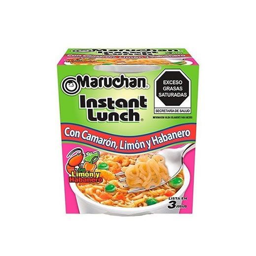 Sopa instantánea Maruchan Camaron, limon y habanero 64g Sopa instantánea Maruchan Camaron, limon y habanero 64g