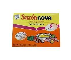 Sazon con Azafran caja con 8  40g Goya