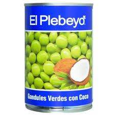 Gandules Verdes con Coco 425g. Grüne Stracherbsen mit Kokosmilch 425g Gandules Verdes con Coco 425g. Grüne Stracherbsen mit Kokosmilch 425g