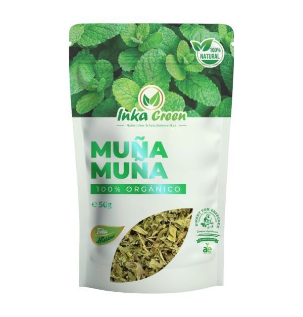 Te Muna Inka green Muña Muñag Gewicht: 50 gramm Te Muna Inka green Muña Muñag Gewicht: 50 gramm