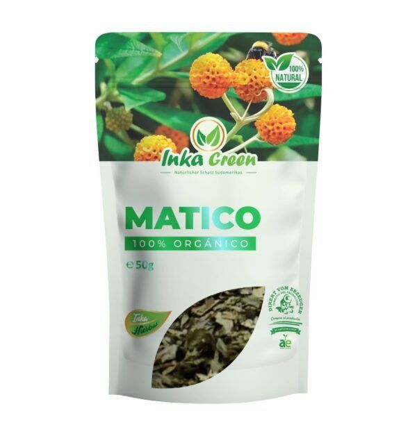 Te Matico Inka green Matico Gewicht: 50 gramm Te Matico Inka green Matico Gewicht: 50 gramm
