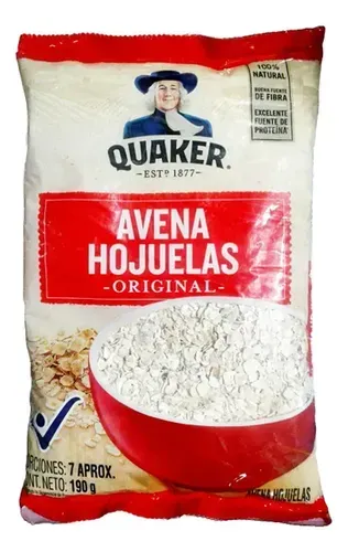 Avena en Hojuelas Quaker190g.   Haferflocken Quaker