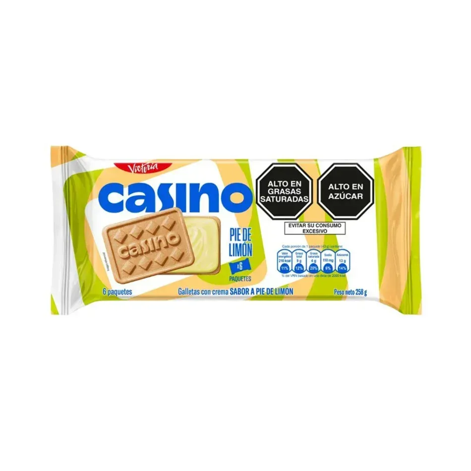 Paquete de 6 unid. Galleta casino Pie de Limon 6 Pack Keks Pfefferminze aus Peru Paquete de 6 unid. Galleta casino Pie de Limon 6 Pack Keks Pfefferminze aus Peru