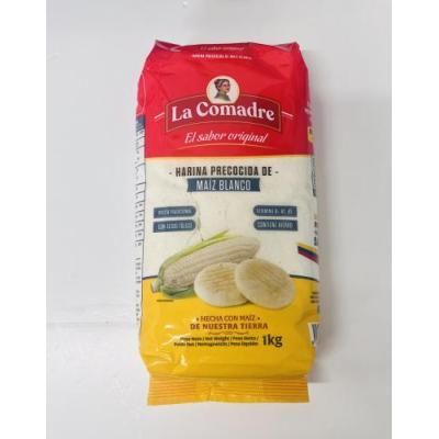 Harina de Maiz blanca la Comadre 1000g Vorgekochtes Maismehl Harina de Maiz blanca la Comadre 1000g Vorgekochtes Maismehl