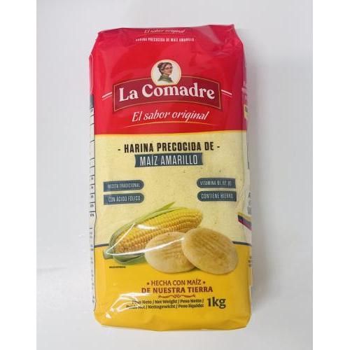 Harina de Maiz Amarillo la Comadre 1000g Vorgekochtes Maismehl Harina de Maiz Amarillo la Comadre 1000g Vorgekochtes Maismehl