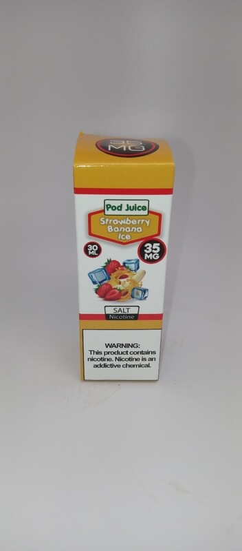 Pod Juice Salt 30ml Strawberry Banana Freeze